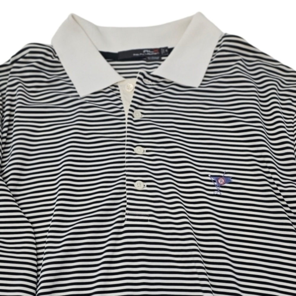 Ralph Lauren RLX Golf Polo Shirt Men`s Striped Short Sleeve Size XL Outdoor‎